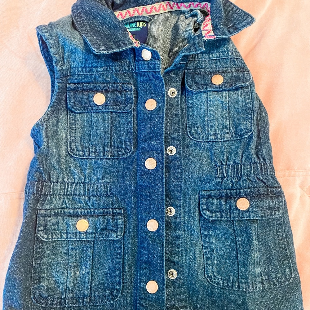 4/20🌟Genuine Kids by Osh Kosh Jean vest- size 4T